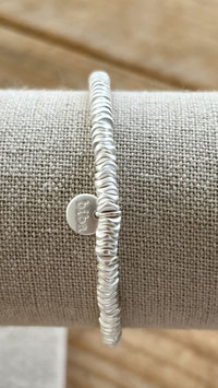 Biba Armband silberfarbene, matte Scheiben