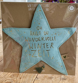 W Good old friends Winterpapiersterne  "OH HALLO DU WUNDERVOLLE WINTERZEIT "