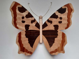Papillon "Petite tortue" - une face marquetée - décoration à suspendre