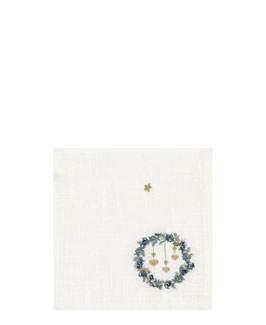 Napkin Zelda white embroidery(Vorbestellung August 2026)