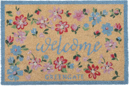 Doormat Louisa white Welcome