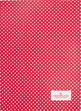 Teatowel Geschirrtuch Dotty red
