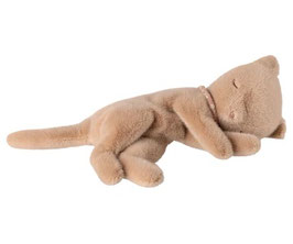 Sleeping kitten Plüsch small cream peach