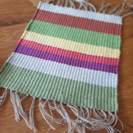 Mini Webteppich Unikat Sommerbrise