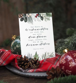 Postkarte Das Beste an Weihnachten...