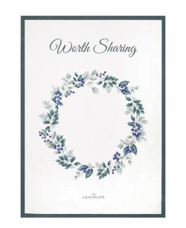 Teatowel Piece printed Philippa white(Vorbestellung August 2026)