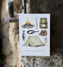 Abenteuerlust Postkarte