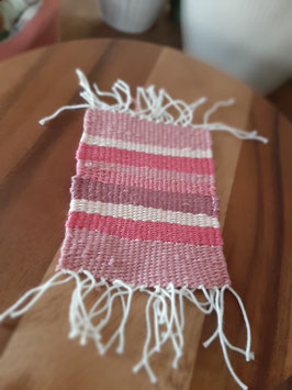 Mini Webteppich Unikat Pink Dream