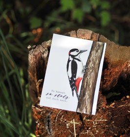 Specht Postkarte