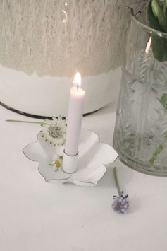 Kerzenhalter Blume weiß f. Baumkerze
