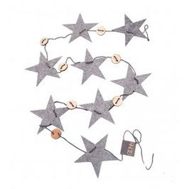 Christmas Strings Star grau