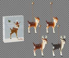 Ornament Bambi Familie