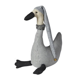 Gans Gytha grey/black Mütze/Schal