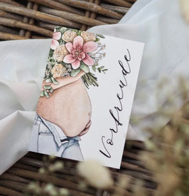 Babybauch Postkarte