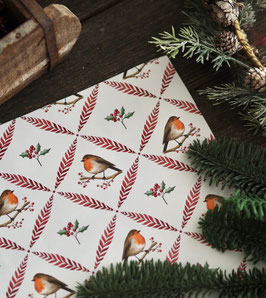 Geschenkpapier Wintervogel