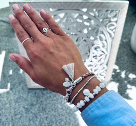 Lederarmband rösa *frivol*