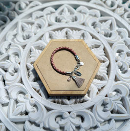 Lederarmband rösa *frivol*