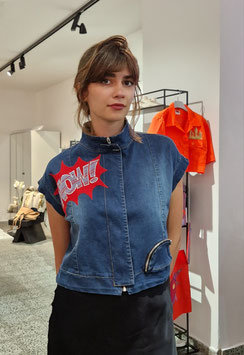 Jeansweste "WOW"