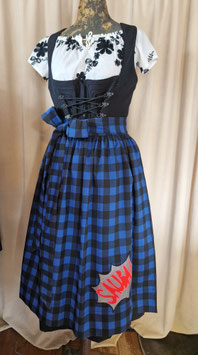 schwarzes Dirndl, KINDL orange