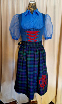 blaues Dirndl KINDL, kariert