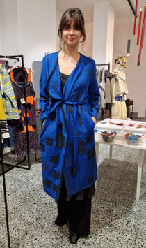 blue band-aid coat
