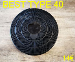 FILTRE DE HOTTE : BEST TYPE 40