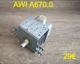 MAGNÉTRON FOUR MICRO-ONDES : AWI A670.0