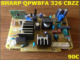 CARTE DE COMMANDE FRIGO : SHARP QPWBFA326CBZZ
