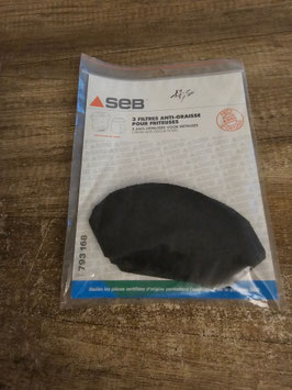 FILTRE DE FRITEUSE : SEB 793168 ( 1 PACK DE 3 FILTRES )