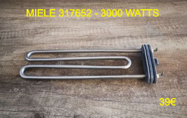 RÉSISTANCE LAVE-LINGE : MIELE 317652 - 3000 WATTS