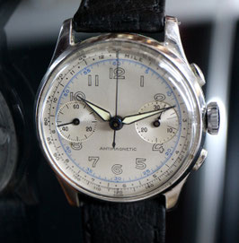 Swiss "No Name" Chronograph Landeron Kal. 47, ca. 1940er Jahre