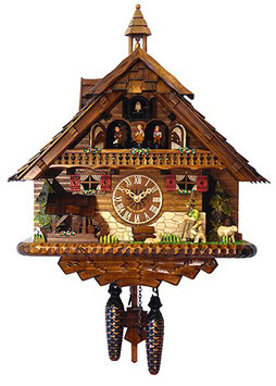 Schwarzwälder Kuckucksuhr Art. 45112 MT, mechanisch mit Musik, 2 Jahre Garantie