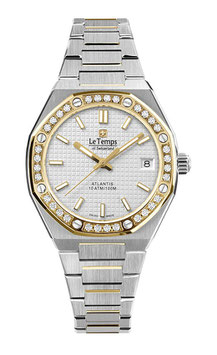 Atlantis Lady Saphir Quartz Uhr - Swiss Made - 2 Jahre Garantie