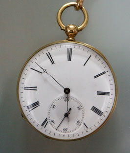 Taschenuhr antik 18K Gold inkl. Goldkette