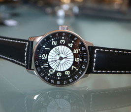 Zeno Watch X-Large Pilot world timer - Weltzeituhr mit Städteskala - 2 Jahre Garantie