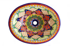 Mexikanisches Waschbecken "Dana" (oval, medium) #1013-12