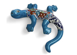 Wanddeko "Salamander" Classico Hellblau