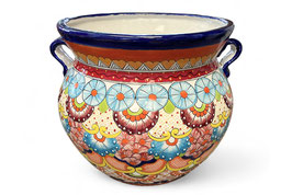Blumenkübel "Michoacana" Multicolor Kobaltblau