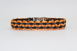 Halsband mit Clickverschluss in orange