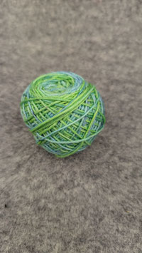 Premiumsockenwollemini 20g, handgefärbt "grün-blau"