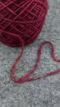 Alpaka mit Baumwolle in fluffig "roter Kuschelflausch"