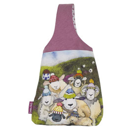 Emma Ball - kleine Handgelenktasche - Motiv: Happy Sheep