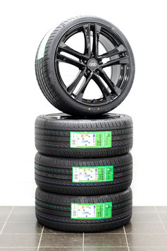 NEU Audi A3 S3 GY 8Y 8V TT 8J 19 Zoll Alufelgen schwarz glanz Sommerreifen