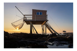 Un carrelet pêche le soleil à Saint Palais sur Mer