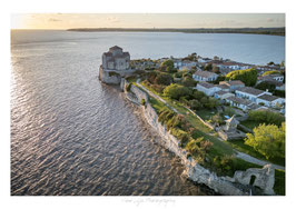 Talmont sur Gironde vue d'en haut