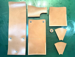 【受注生産】三つ折り財布制作キット(ナチュラル)