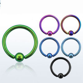 Ringe-Paket 6 STK (Ball Closure, Segment, Circular Barbell, Spiralen)