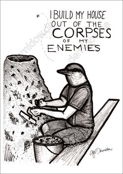 .Corpses of my enemies Postkarte.