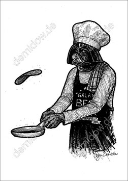 .Darth Cook Postkarte.