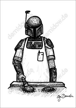 .Boba's Burgers Postkarte.